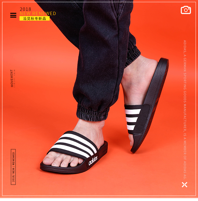 Giày nam Adidas Giày nữ mùa hè mới NEO thể thao dép đi trong nhà đi dép đi biển và dép chống trượt CG3540 - Dép thể thao giày crocs nữ