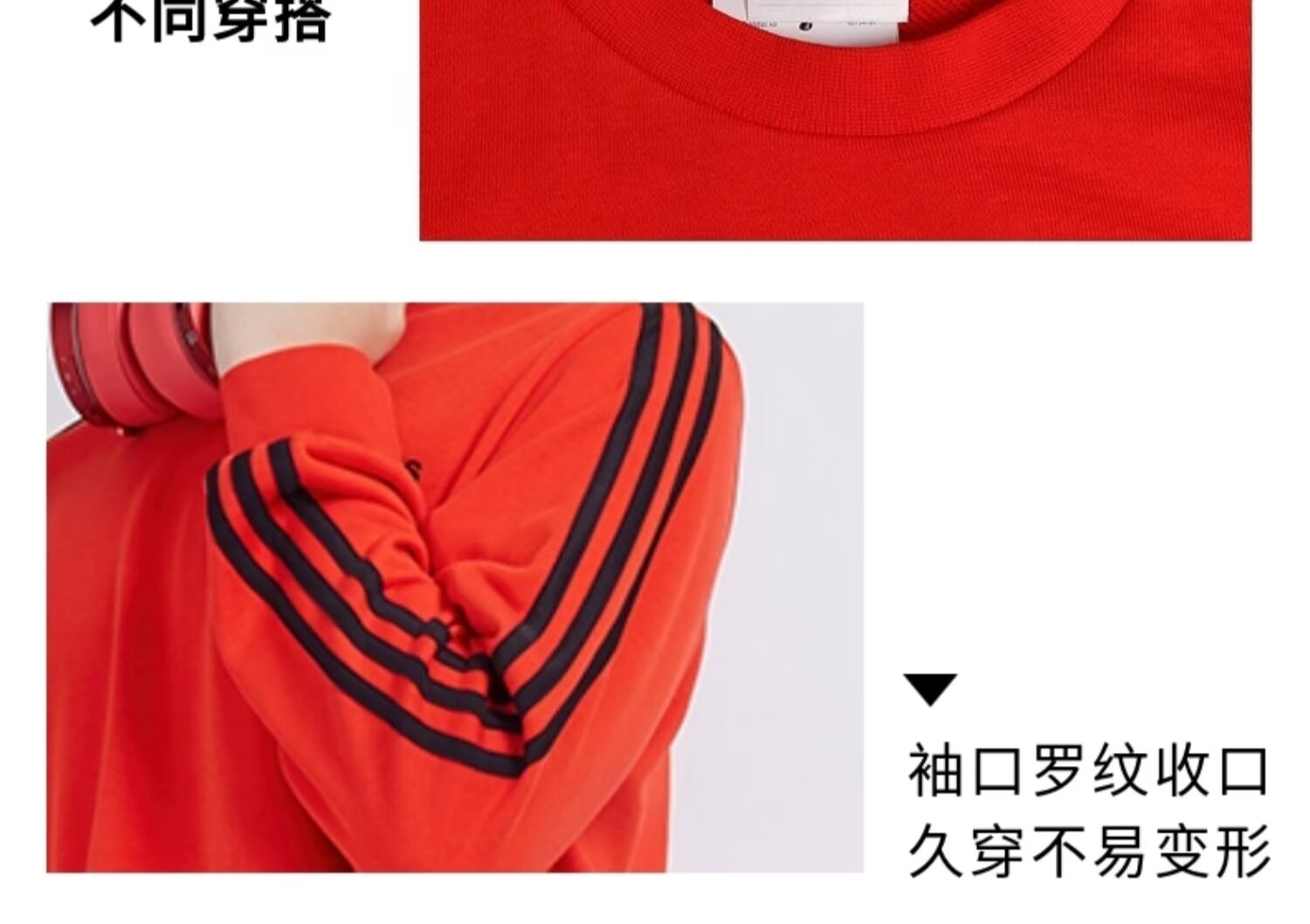 Adidas nam 2019 mùa thu mới thoáng khí thể thao và giải trí áo len cổ tròn áo thun DQ3083 - Thể thao lông cừu / jumper áo hoodie nữ có khóa kéo