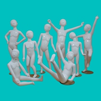 Childrens adult mens and womens clothing model props whole body bright white sub-white childrens clothing baby human body fitting rack