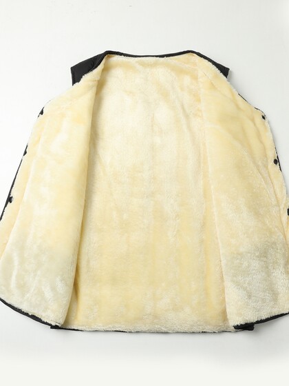 中老年羽绒棉马甲男士加绒加厚款秋冬季爸爸保暖背心坎肩男装马夹