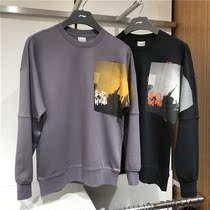 Li Ning 2019 autumn new sweater mens sports fashion series hatless hair AWDP429