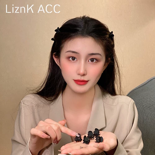 Черная летняя заколка-крабик, челка, заколка для волос, шпильки для волос, коллекция 2022, популярно в интернете