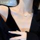 Pearl necklace female titanium steel does not fade light luxury niche design high-end collarbone chain 2021 new hip-hop style