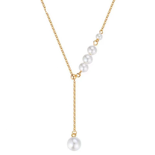 Жемчужно-ожерелье Girl Light Luxury Nishe Tassel 2024 Новая модная молодая высококачественная темпераментная девушка