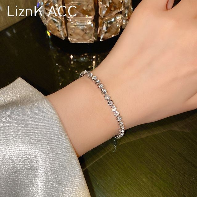 High-quality crystal bracelet girls summer ins niche design light luxury simple girlfriends bracelet 2021 new