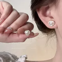 Серьги «Жемчужная любовь»-E6049 золото