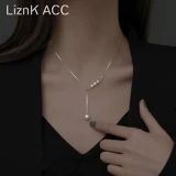 Жемчужно-ожерелье Girl Light Luxury Nishe Tassel 2024 Новая модная молодая высококачественная темпераментная девушка