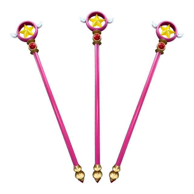 Magical Sakura cos magic wand props bird head staff pendant Mocha girl two-dimensional peripheral stick versatile wand method