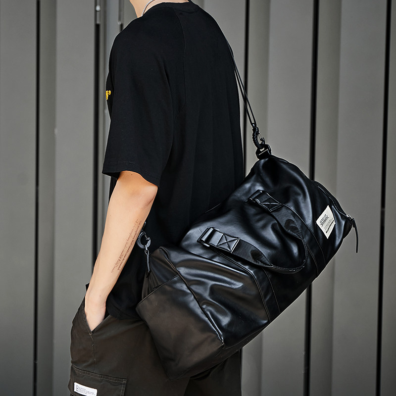 Fitness backpack men's messenger sports training bag dry and wet separation large-capacity business travel hand-held travel bag luggage travel