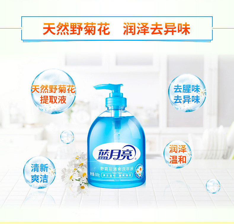 蓝月亮洗手液 抑菌芦荟野菊花清香型 维E滋润500g*3家用套装洗手 蓝月亮洗手液 抑菌芦荟野菊花清香型 维E滋润500g*3家用套装洗手