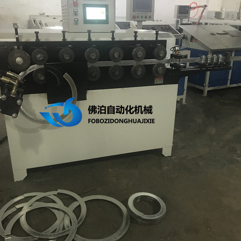3*40 flat iron flange ring machine four-roller stainless steel angle iron machine special-shaped hoop hoop machine fan angle steel bending machine