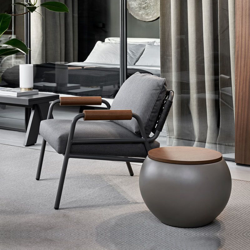 Outdoor table and chair Three pieces of leisure balcony tables and chairs small tea few garden patio room dining table and chair combination