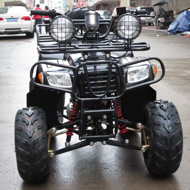 Xe mô tô bốn bánh off-road 125cc nhỏ Hummer ATV 7 inch lốp chân không Sửa đổi đôi đèn lưới Dụng cụ xe atv địa hình 4 bánh 50cc