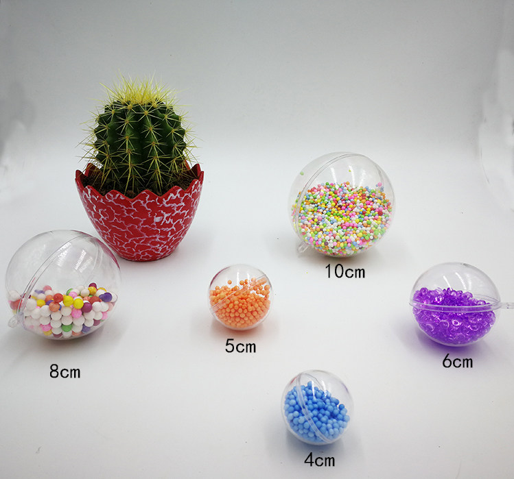 Christmas ball Macaron Immortal Flower Box Plastic Dome Window Ceiling Decorated Transparent Hollow Ball