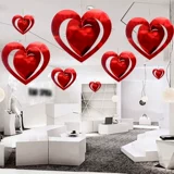 Китайский День святого Валентина, украшение для магазина, трехмерный кулон «Любовь», кулон для магазина, кулон, атмосфера, макет окна, креатив