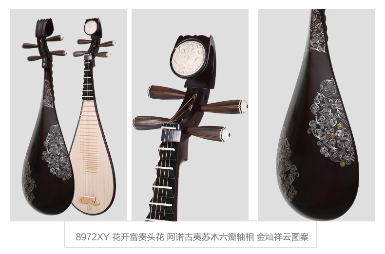 Xinghai biểu diễn nhạc cụ chuyên nghiệp gỗ gụ gỗ hồng mộc 琵琶 người lớn mới bắt đầu học nhạc dân gian chấm điểm - Nhạc cụ dân tộc mua sáo