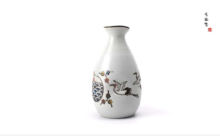 Đồ gốm sứ kiểu Nhật, cần cẩu, bình, ly rượu, cốc sake, đồ ăn Nhật, bình đựng rượu, bình đựng rượu vang trắng - Rượu vang cốc uống rượu