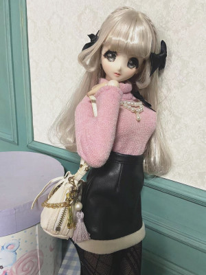 taobao agent [Rosemary Town] Autumn and winter new cute pink sweater BJD DD 3 points 4 points