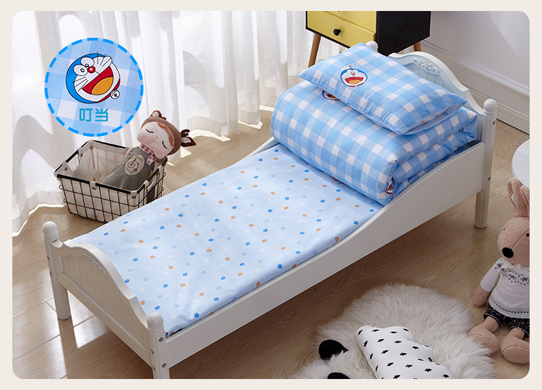 Mẫu giáo chăn ba mảnh bông trẻ em chăn bé nap cotton AB phiên bản giường với lõi sáu mảnh mùa đông