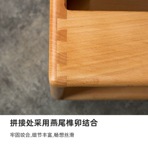 Облачная лестница прикроватное шкаф с твердым деревом полки простая многофункциональная спальня творческий кроватный шкаф чисто деревянный шкаф