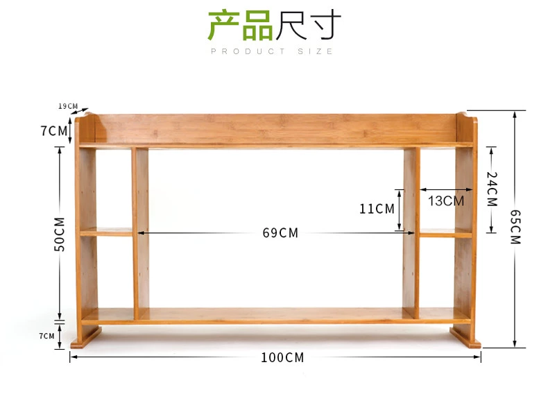 Tre Tòa án để bàn Kệ sách lưu trữ Kệ tổ chức đơn giản Tre Bàn tre Văn phòng Tủ sách Bàn lưu trữ - Kệ