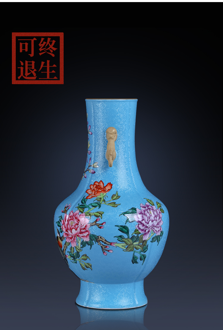 Weekly update solitary their weight.this seven imitation the qing qianlong auction collection jack ceramic vases, furnishing articles