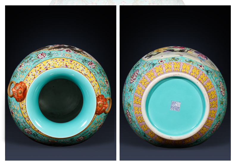 Weekly update 17 solitary their weight.this auction collection period of imitation the qing qianlong jack ceramic vases, furnishing articles