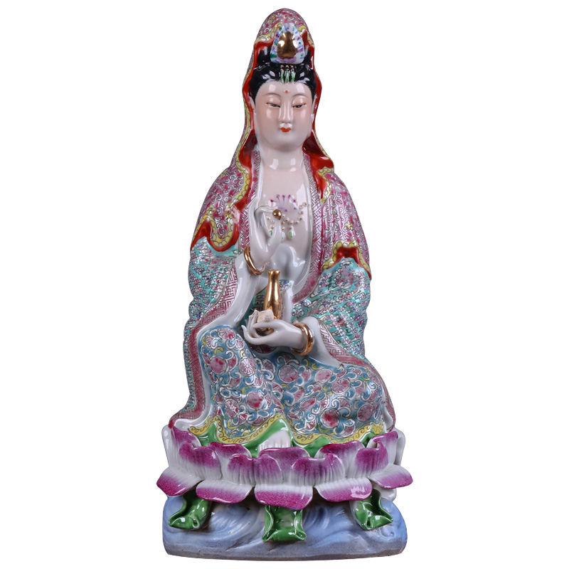Jingdezhen ceramics craft its porcelain goddess of mercy protect peaceful Chinese style household, sitting room porch handicraft furnishing articles