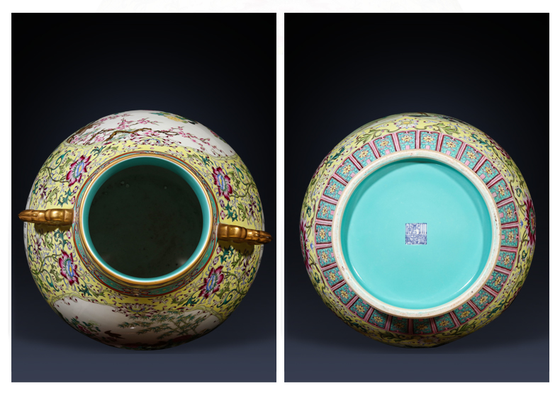 Weekly update 18 issue of imitation the qing qianlong solitary their weight.this auction collection jack ceramic vases, furnishing articles