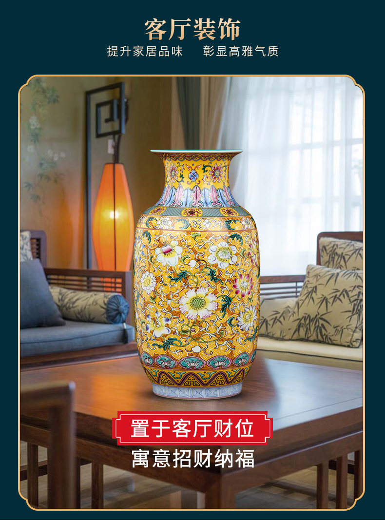 Jingdezhen ceramic vases, flower arrangement of Chinese style restoring ancient ways the desktop furnishing articles office sitting room adornment bedroom TV ark