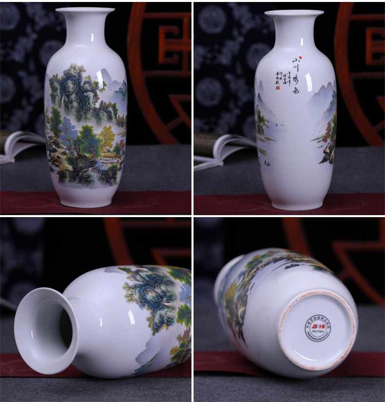 Modern Chinese jingdezhen ceramics vase flower arranging place to live in the sitting room porch craft ornaments furnishing articles