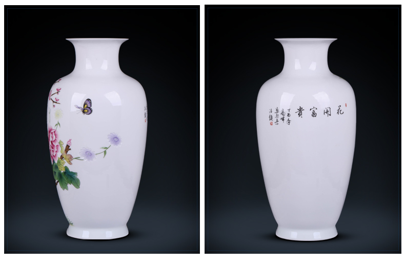 Jingdezhen ceramics hand - made vases, flower arrangement sitting room place office study ancient frame decoration decoration process