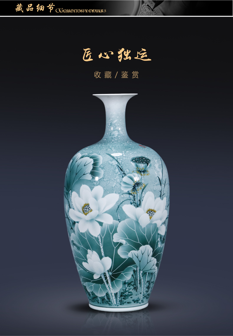 The Master of jingdezhen ceramics hand - made figure vase and Chinese style porch sitting room adornment handicraft furnishing articles arranging flowers