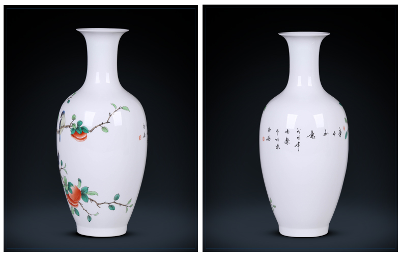 The Master of jingdezhen ceramics vase hand - made Chinese flower arranging sitting room adornment rich ancient frame study office furnishing articles