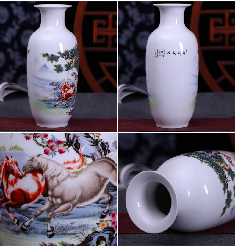 Modern Chinese jingdezhen ceramics vase flower arranging place to live in the sitting room porch craft ornaments furnishing articles