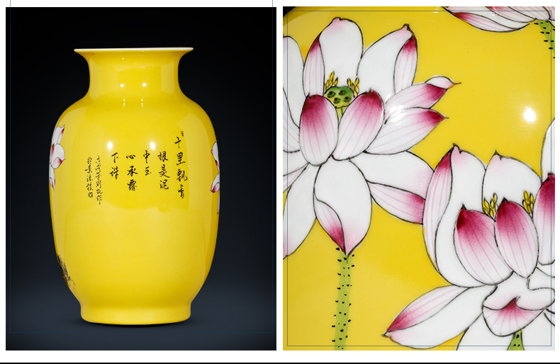 Jingdezhen ceramic vases, flower arrangement sitting room place hand - made porcelain of the lad TV ark, of Chinese style household ornaments