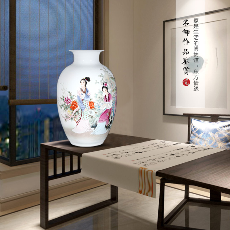 Jingdezhen ceramic furnishing articles dong - Ming li hand - made his home sitting room porch flower arrangement craft your kindness vase