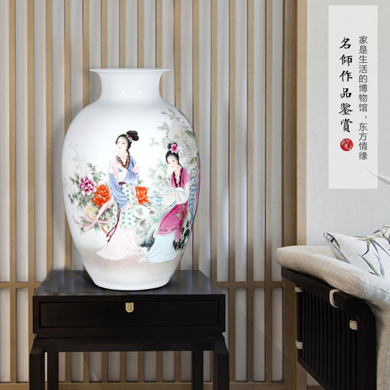 Jingdezhen ceramic furnishing articles dong - Ming li hand - made his home sitting room porch flower arrangement craft your kindness vase