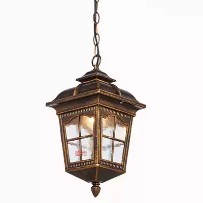 European outdoor chandelier square chandelier waterproof courtyard lamp villa community garden chandelier balcony aisle corridor