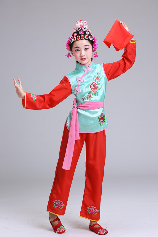 2018 trẻ em opera buổi hòa nhạc trang phục Peking Opera trang phục múa Xiaohongniang Xiaohua Dan Qiaohuadan drama costume