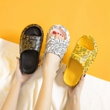 Тапочки, нескользящая обувь, летние слайдеры для влюбленных на платформе