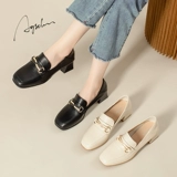 Летняя обувь, модные туфли на высоком каблуке на платформе для кожаной обуви, французский стиль, яркий броский стиль