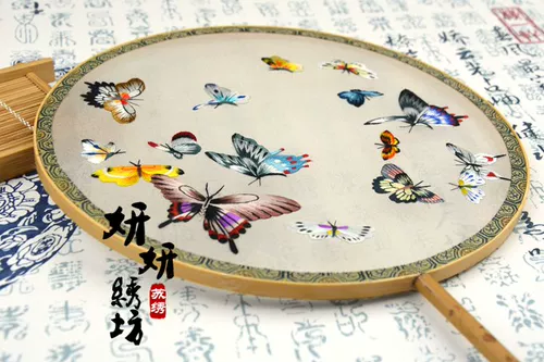 Китайская двусторонняя вышивка с бабочкой, «сделай сам», с вышивкой, подарок на день рождения