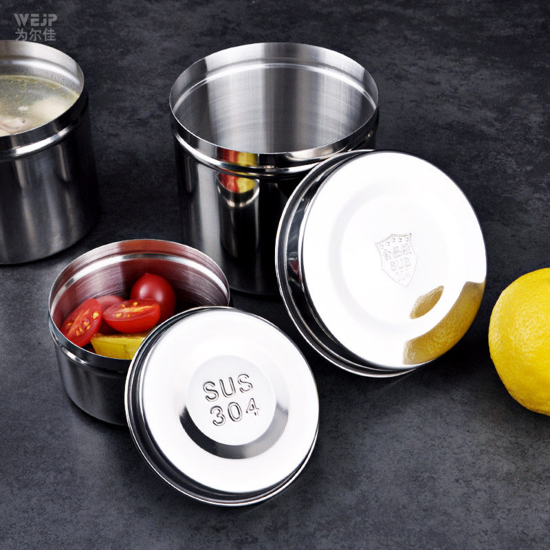 304 stainless steel food sample box restaurant kindergarten canteen special lunch box with lid small fresh-keeping box