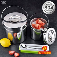 Nồi inox 304 hộ gia đình xô hộp cơm trưa hộp cơm ba lớp dung tích lớn sinh viên nồi súp - Hộp cơm điện sưởi ấm hộp thức ăn giữ nhiệt