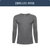 Jin Lilai Đồ lót nhiệt nam 100% Cotton Quần áo mùa thu nam Cotton Cotton Cotton Áo len cổ tròn đơn Cổ ấm áo giữ nhiệt Áo ấm