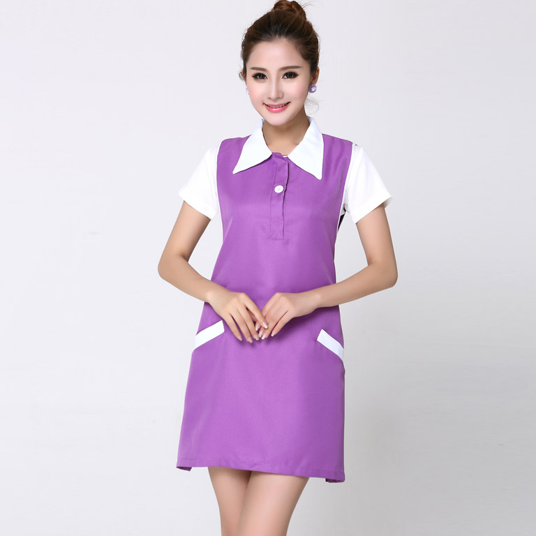 Thẩm mỹ viện chăm sóc sắc đẹp workclothes váy móng tay chuyên nghiệp bộ mùa hè phụ nữ mới của dành riêng