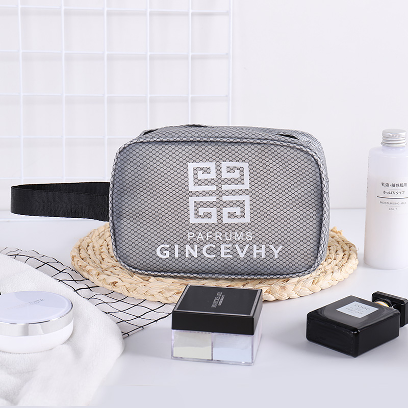 Portable minimalist washing bag accommodating pack male and female identical pvc mesh yarn grid large capacity Cosmetic Bag-Taobao