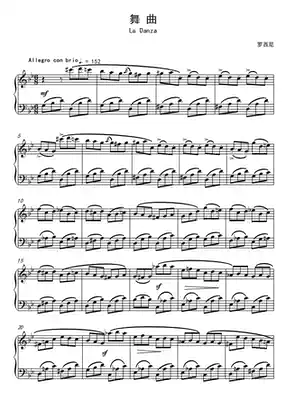 Dance Music-Rossini-Down B tone-Transposable F bG G bA B C D bE E Tone Transposable HD Positive Spectrum