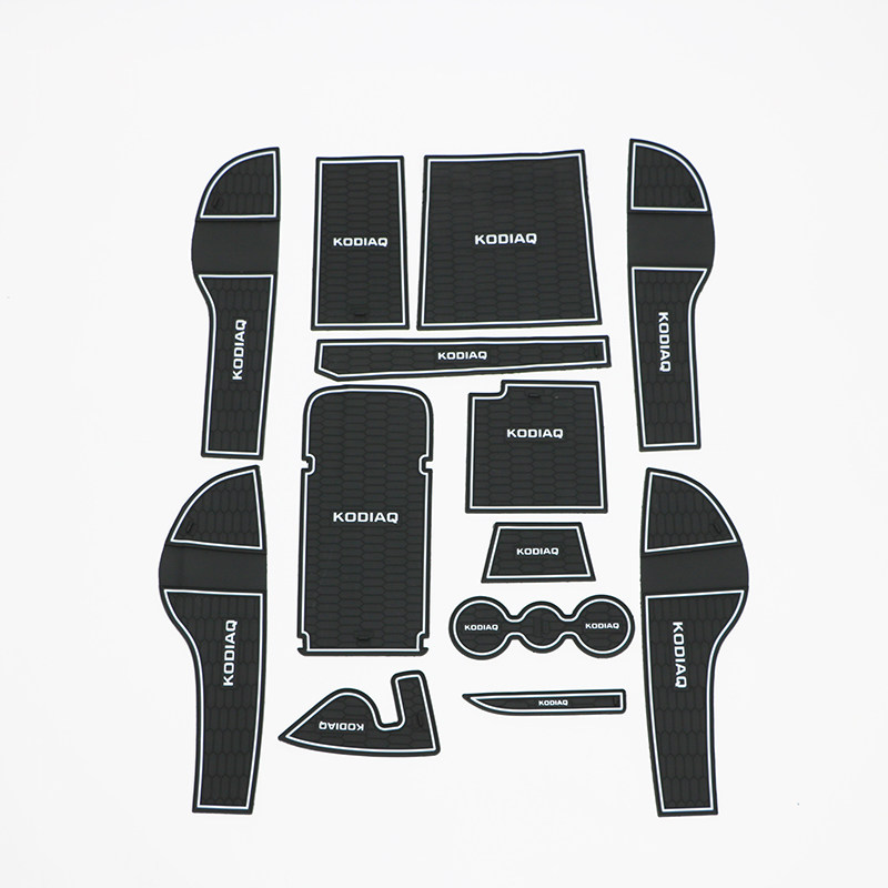 Skoda cordiac special modified door slot cushion Cordiac GT non-slip mat armrest storage trough water cup cushion